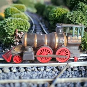 VTG JAMES BEAM LIQUOR DECANTER 1872 GRANT LOCOMOTIVE TRAIN OLD RAILWAY KENTUCKY